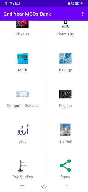 2nd Year MCQs Bank Screenshot 1