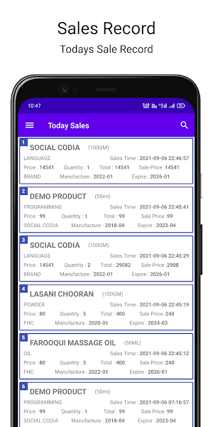 Stock Management System Screenshot 3