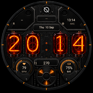 Nixie Circuit Watch Face Screenshot 0