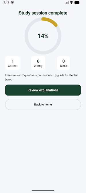 California FSC Practice Test Screenshot 3