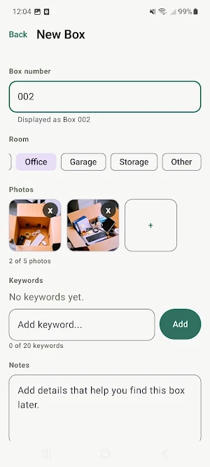 PackPal: Moving Box Inventory Screenshot 3