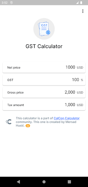 Goods and Services Tax Screenshot 1
