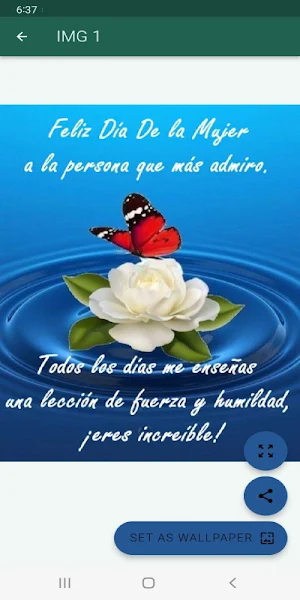Día de la mujer Frases bonitas Screenshot 0