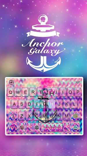 Anchor Galaxy Keyboard Theme Screenshot 1