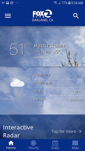 KTVU FOX 2 San Francisco: Weather Screenshot 0