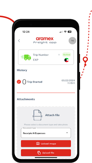 Aramex Freight App Screenshot 1