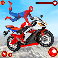Superhero Bike Stunt Bike Game