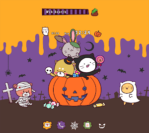 Cute Wallpaper Halloween Friends Theme Screenshot 0