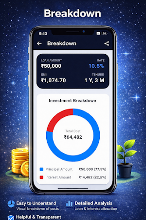 EMI Calculator–Interest & Loan Screenshot 3