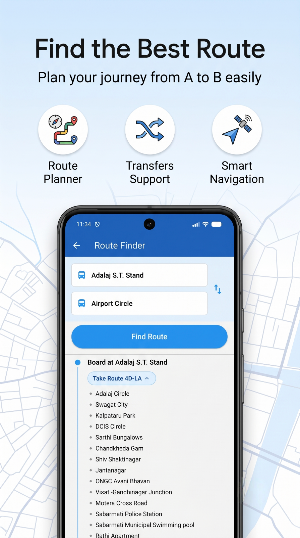 BRTS Tracker Ahmedabad & Guide Screenshot 3