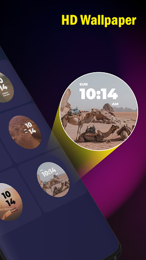 Digital Clock Wallpaper Screenshot 1