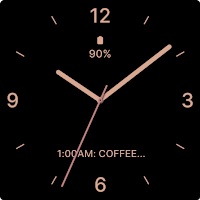 Rose Gold Watch Face
