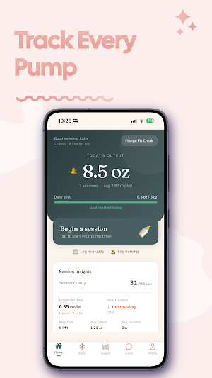 Pump Coach: Pumping Tracker Screenshot 0