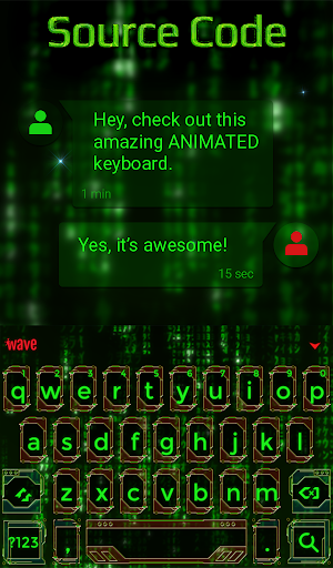 Source Code Animated Keyboard + Live Wallpaper Screenshot 2