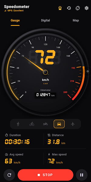GPS Speedometer: Trip Tracker Screenshot 0