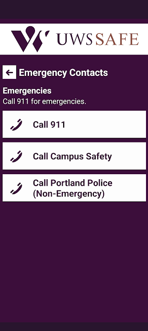 UWS SAFE Screenshot 1