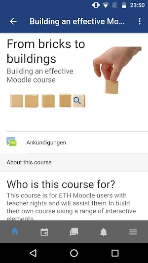 ETH Moodle Screenshot 1