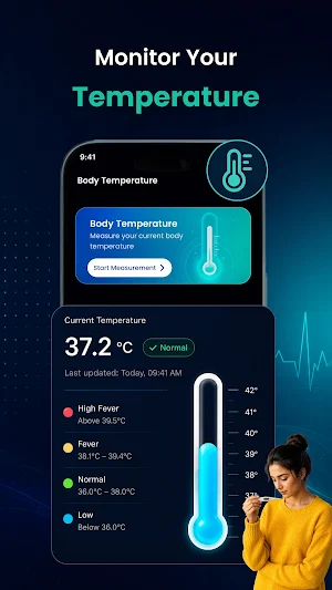 Body Temperature・Fever Checker Screenshot 2