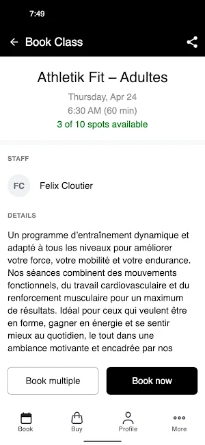 Centre Athletik Screenshot 2
