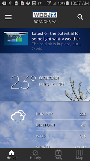 WDBJ7 Weather & Traffic Screenshot 0