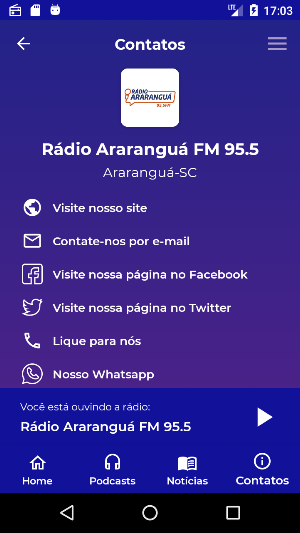 Rádio Araranguá Screenshot 1