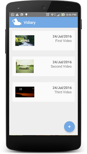 Vidiary - Personal Video Diary Screenshot 2