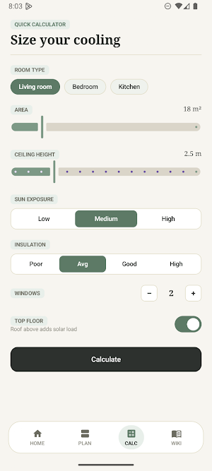 ACtopus – AC Planner & BTU Screenshot 3
