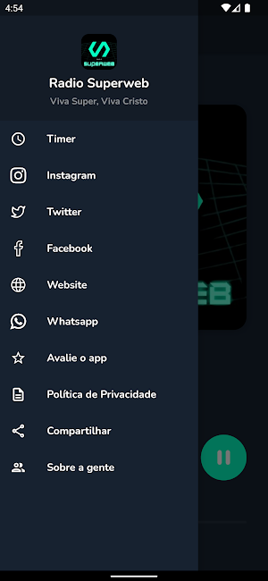 Rádio Superweb Screenshot 1