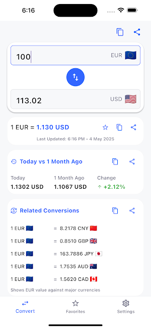 Currency Converter Screenshot 1