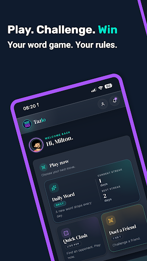 Tazlo: Multiplayer Word Game Screenshot 0