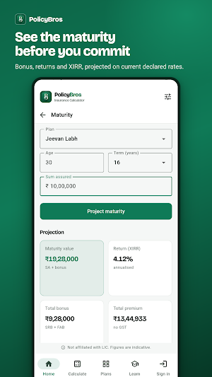 PolicyBros - Insurance Calc Screenshot 2