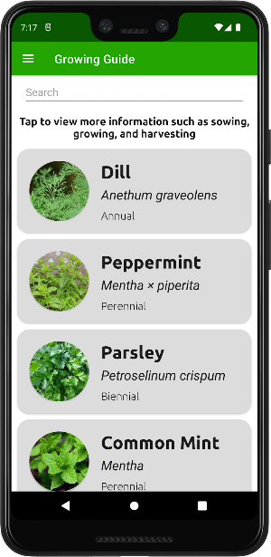 Growing Guide To Herbs Screenshot 1
