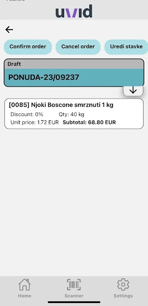Uvid Mobile Application Screenshot 2