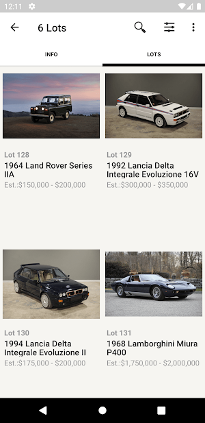Broad Arrow Auctions Screenshot 2