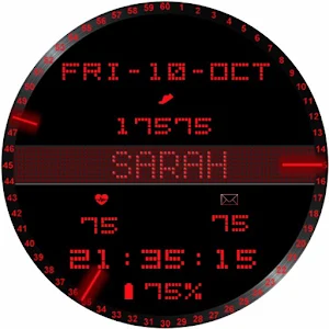 Animated Name Watch Face SARAH Screenshot 1