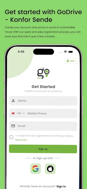 GoDrive - Konfor Sende Screenshot 2