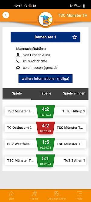 TSC Münster Gievenbeck Tennis Screenshot 2