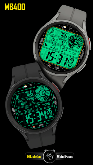 Digital Watch Face MB400 Screenshot 1