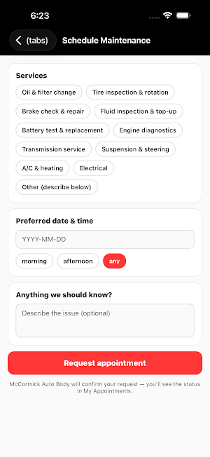 McCormick Auto Body Screenshot 1
