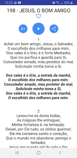 Hinário Cristão Screenshot 2