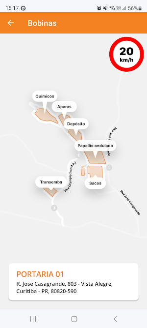 Trombini APP Rotas Screenshot 3