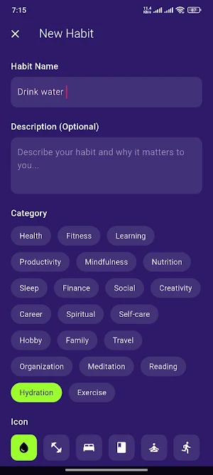 Habit Sculptor Screenshot 1
