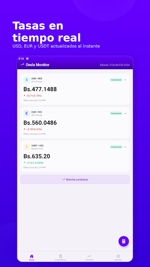 Onda Monitor: Dólar Venezuela Screenshot 0