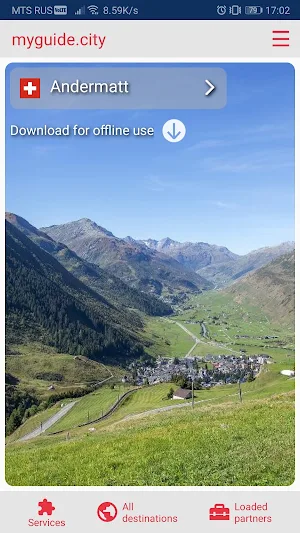 Andermatt city guide Screenshot 0
