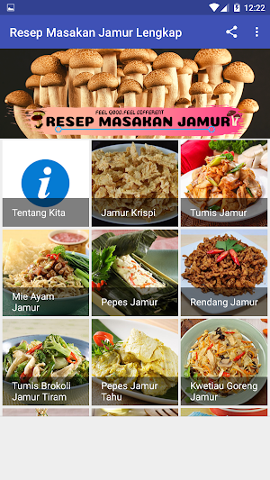 Resep Masakan Jamur Lengkap Screenshot 1