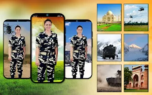 Women army commando photo suit Screenshot 1