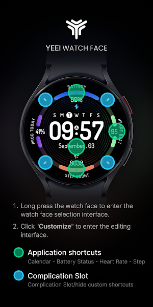 Colorful data: Watch Face Screenshot 2
