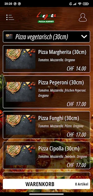 Pizza Kurier Langnau Screenshot 0