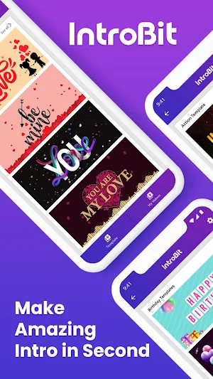 IntroBit : Animated Text & Intro Maker with Music Screenshot 0