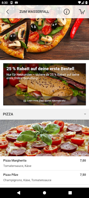 Zum Wasserfall Screenshot 2